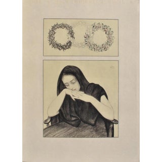 Walter Sauer, Rest, Signed Engraving For Sale