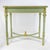 Vintage Neoclassical Sage Green and Gilt Accent Game Table With Reversible Chess/Backgammon Top For Sale - Image 4 of 18