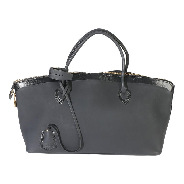 Black Calfskin Obsession Lockit East-West Bag For Sale