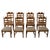 A sculptural and highly recognizable set of eight high-back “razorblade” dining chairs crafted in solid oak. Designed by...