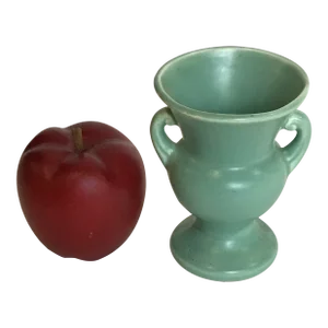 Arts and Crafts Mint Green American Studio Pottery Small Bud Vase