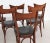 Brown Midcentury Modern Italian Dining Chairs, 1950s, Set of 6 For Sale - Image 8 of 18