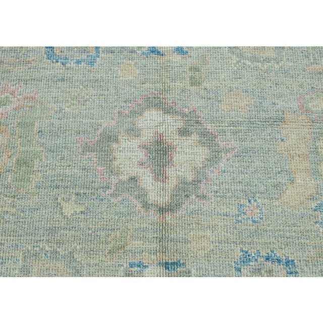 Turkish Oushak Rug 4'11" x 7'1" #17890 For Sale In Houston - Image 6 of 8