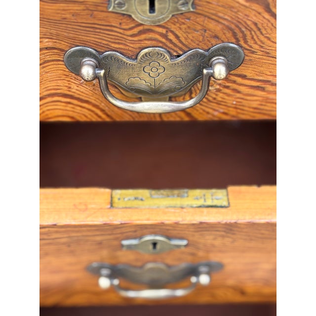 Wood Pitch Pine Partners Desk, 1880s For Sale - Image 7 of 12