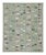 Light Green Swedish Geometric Rug by Celerie Kemble for Chairish in Sage, 3'x12' For Sale - Image 8 of 8