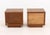Late 20th Century Pair of Gus Design Group Oak Bedside Tables For Sale - Image 5 of 10
