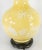 Vintage Mid 20th Century Pate-Sur-Pate Yellow Lamp For Sale In New York - Image 6 of 11