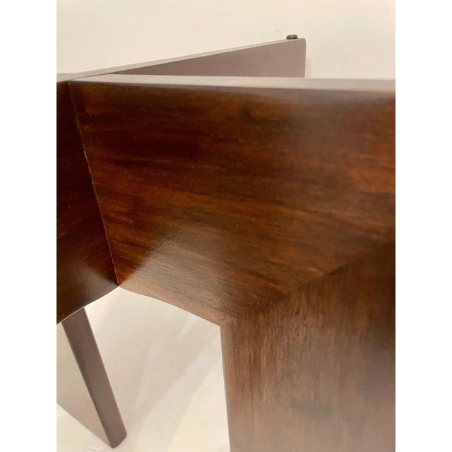 Mid-Century Modern Adrian Pearsall Walnut and Glass Side Table For Sale - Image 3 of 13