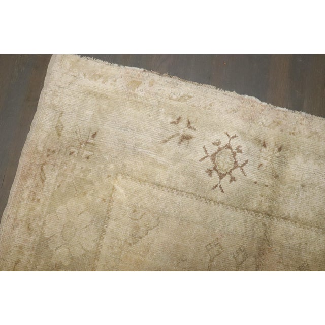 Vintage Zabihi Collection Pale Turkish Oushak Wide Runner - 4'8" x 12'4" For Sale In New York - Image 6 of 12