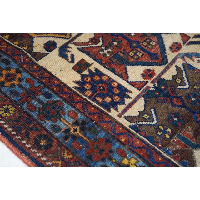 1920s Antique Afshar Rug 3'5'' x 3'7'' For Sale - Image 5 of 10