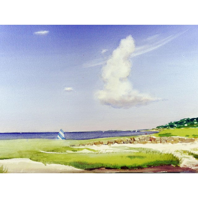 Rock Beach, Cape Cod Watercolor Painting Chairish