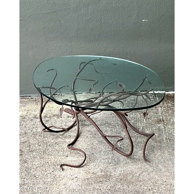 Vintage Patinated Metal Branch Coffee Table For Sale - Image 11 of 12
