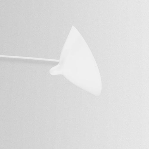 Not Yet Made - Made To Order Mid-Century Modern White Three Rotating Straight Arms Wall Lamp from Serge Mouille For Sale - Image 5 of 8