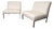 Mid 20th Century Recovered Milo Baughman Style Slipper Chairs - 2 Pieces For Sale
