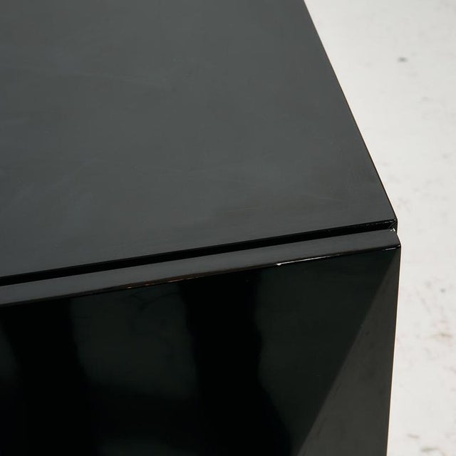 Metal High-Gloss Sideboard with Steel Legs For Sale - Image 7 of 18
