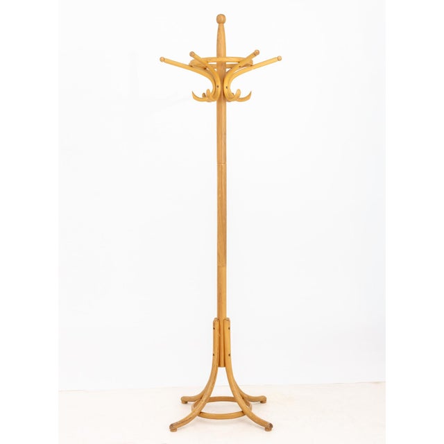 Thonet Style Bentwood Coat Rack. 73" H x 24" Diameter. Provenance: From an Upper East Side Private Collection.