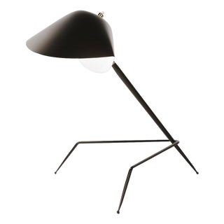 Mid-Century Modern Black Tripod Lamp from Serge Mouille For Sale