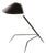 Mid-Century Modern Black Tripod Lamp from Serge Mouille For Sale