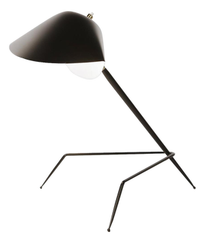 Mid-Century Modern Black Tripod Lamp from Serge Mouille