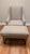 Rustic European Dennis & Leen Attributed Louis XIII Fireside Wing Chair & Ottoman For Sale - Image 3 of 6