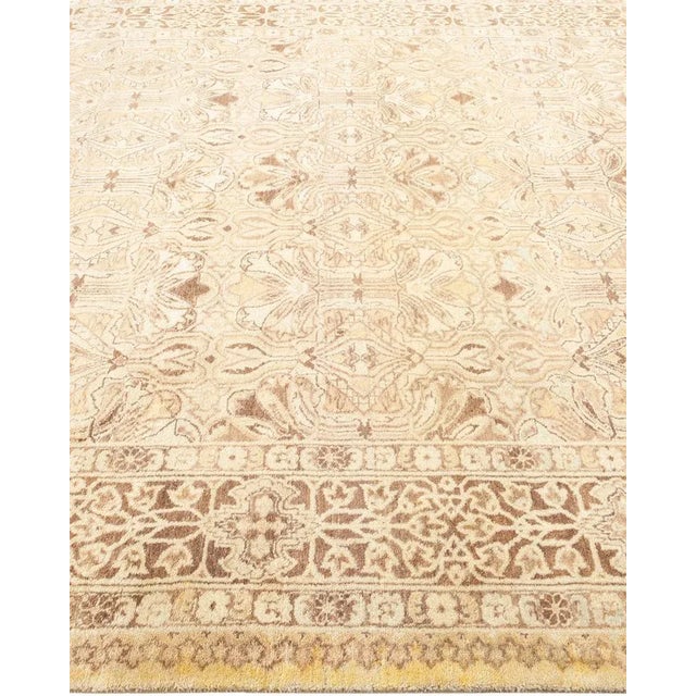 Solo Rugs Mogul, One-of-a-Kind Hand-Knotted Area Rug in Yellow, 6' 2" x 8' 4" For Sale - Image 4 of 8