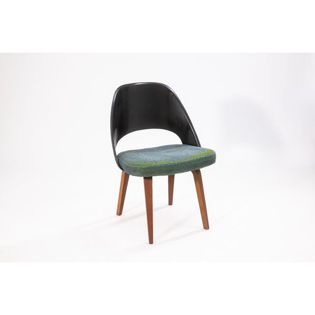 Mid-Century Modern Eero Saarinen for Knoll Model 72 Side Chair (Plb) 1948 Original Knoll Upholstery For Sale - Image 3 of 11