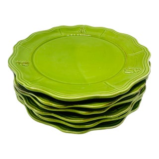 1980s Studio Pottery Bee Plates, Set of Six For Sale