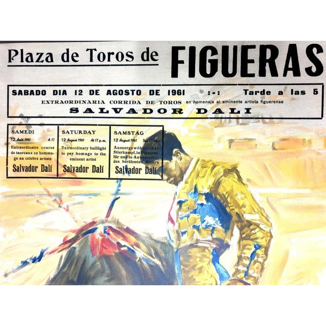 Salvador Dali - Corrida - Poster with Etching 1961 For Sale - Image 3 of 18