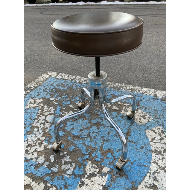 Mid-Century Modern Medical Dental Stool by e.f. Brewer Company For Sale - Image 13 of 13