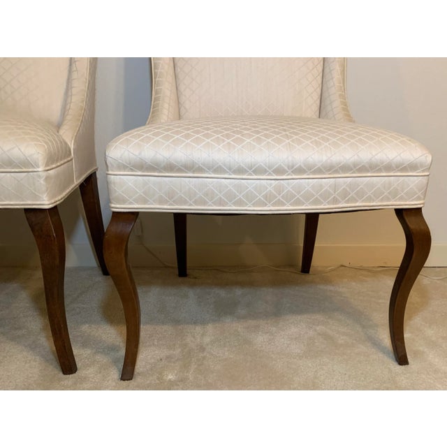 Wood Mid 20th Century Dining Head Chairs- Set of 2 For Sale - Image 7 of 13
