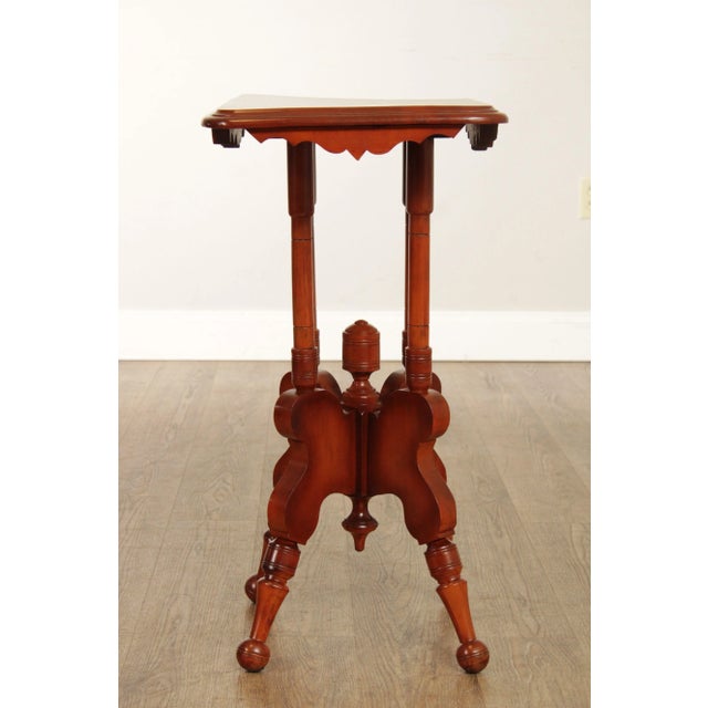Late 19th Century Antique Eastlake Victorian Carved Side Tables - A Pair For Sale - Image 5 of 12