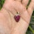 Whimsical Ruby Strawberry Pendant 2.55ct in 14k Yellow Gold With Pave Diamonds For Sale In New York - Image 6 of 16