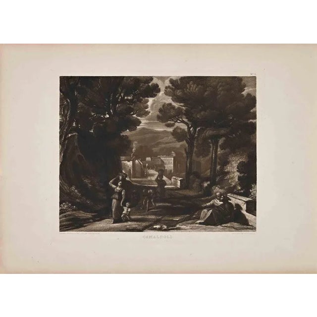 View of Camaldoli is an original artwork realized by Thomas Lupton (1971-1873) in 1833. Original etching. In the lower...