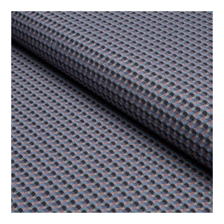 Schumacher Limon Weave Fabric in Denim For Sale
