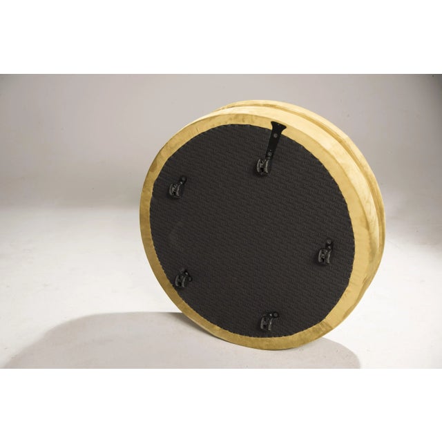 Pouf in Green Velvet with Wheels by Rotondo Minotti, 1990s For Sale - Image 9 of 12