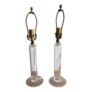 Simon Pearce Glass Lamps - a Pair