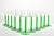 Cristal d’Arques “Emerald” Set of 11 Green Stem Hock Rhine Wine Glasses 6.5” 6oz Excellent condition. No chips, cracks, or...