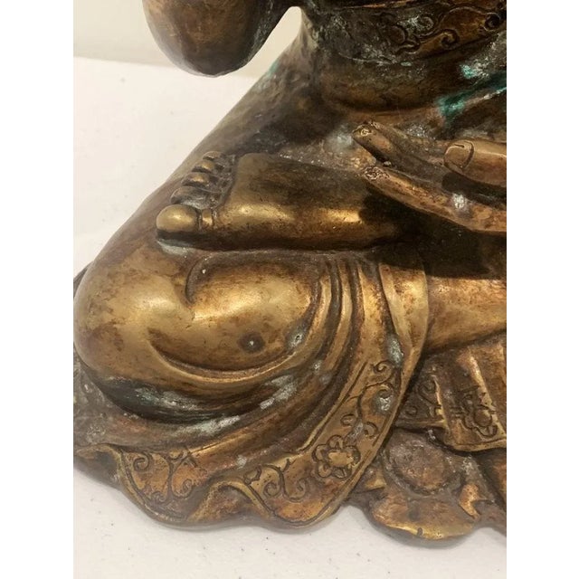 Mid 19th Century Bronze Hindu Buddha For Sale - Image 10 of 13