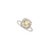 Art Deco 14k White Gold Yellow Sapphire & Diamond Art Deco Ring Size 8 For Sale - Image 3 of 14