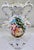 Ceramic Mid-Century Italian Capodimonte Figural Porcelain Urn Vase With Gold Gilt For Sale - Image 7 of 12