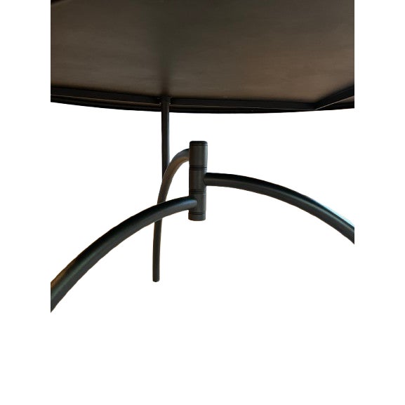 An authentic sculptural tripod dining table designed by Philippe Starck for Aleph Ubik and purchased new in 1990. This...