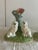 English Pair Staffordshire Spaniel Mantle Dog Blue Green Spill Vases For Sale - Image 3 of 10