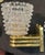 Brass and Glass Murano Wall Sconces, 1980, Set of 2 For Sale - Image 4 of 14
