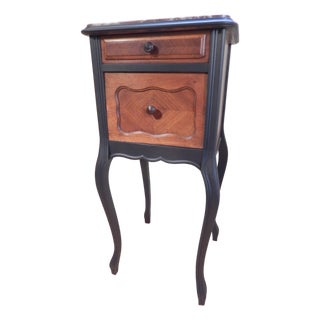 Early 1900's French Walnut and Marble Top Table For Sale