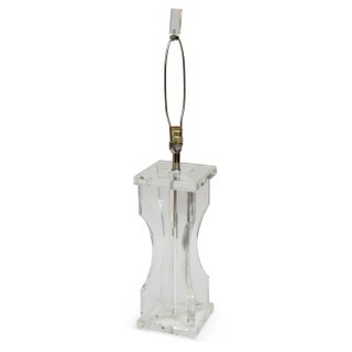 Tall Lucite Table Lamp For Sale