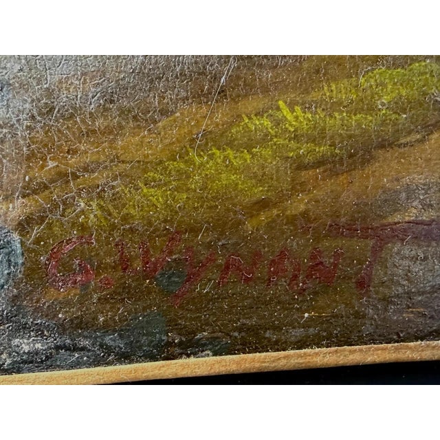 G. Wynant, European Romantic Landscape, 1800s, Oil on Canvas For Sale - Image 13 of 17