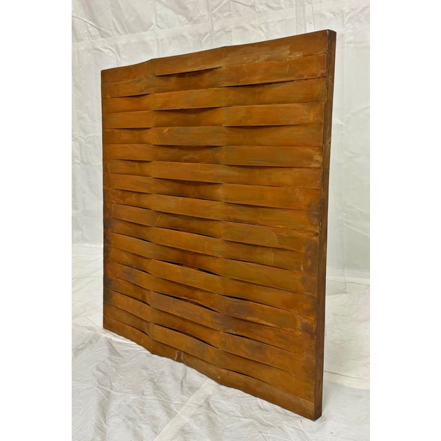 John Baughman Weave Series Wall Sculpture Brutalist Wood Art Panel 2010 For Sale - Image 4 of 18