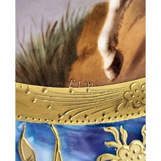Renaissance Superb 19th C Austrian Hand Painted & Gilt Mythological Royal Vienna Porcelain Plate For Sale - Image 3 of 9