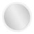Varsha Round Oversized Beaded Mirror in Glossy White For Sale