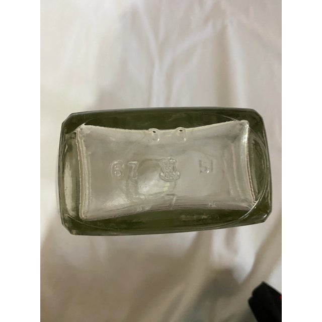 Antique Glass Whiskey Carafe/Decanter With Decorative Motifs For Sale - Image 4 of 8